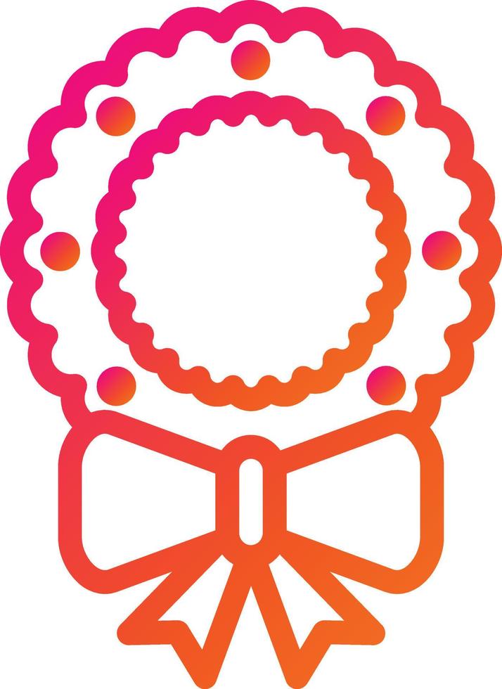 Wreath Vector Icon Design Illustration