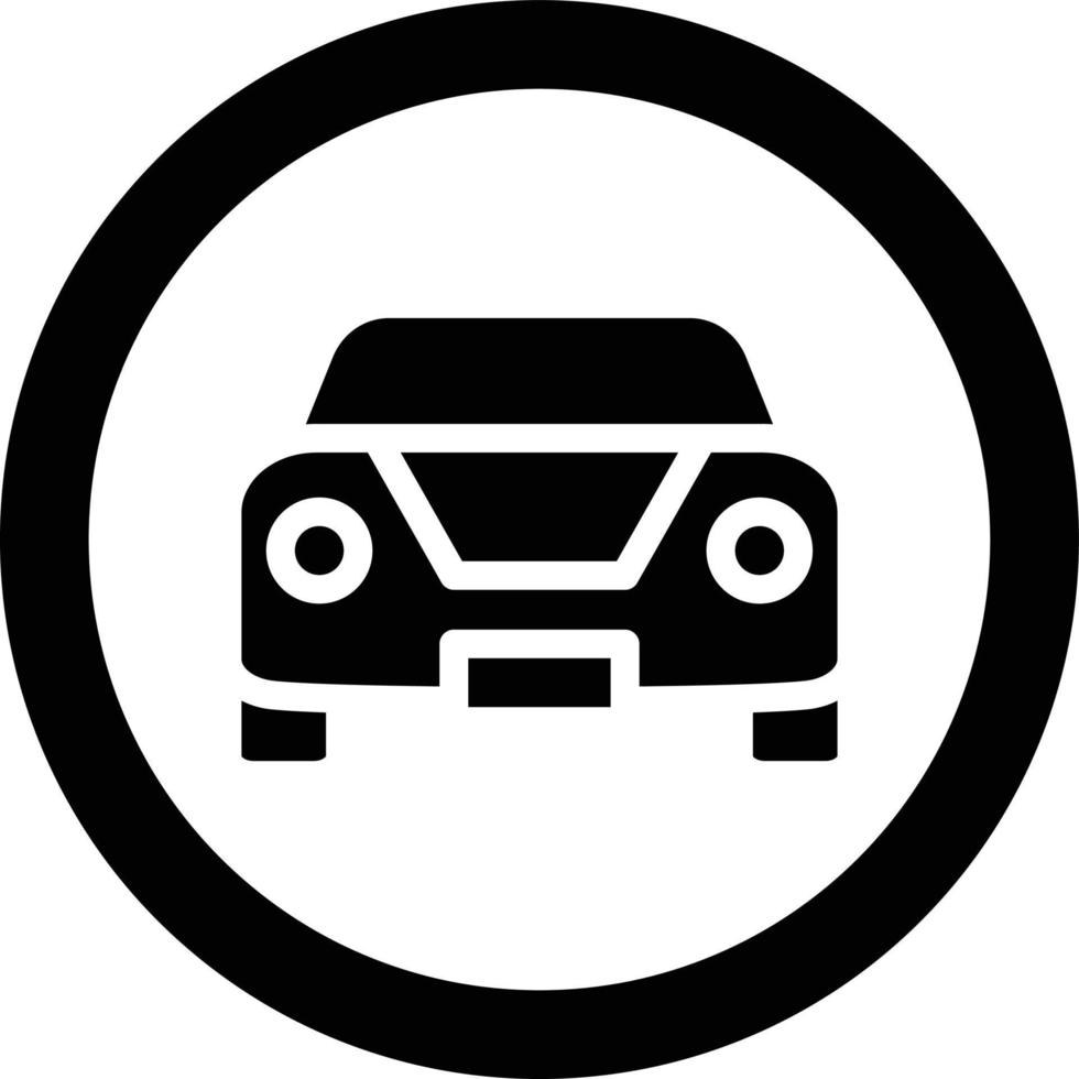 ilustración de diseño de icono de vector de tráfico de coche