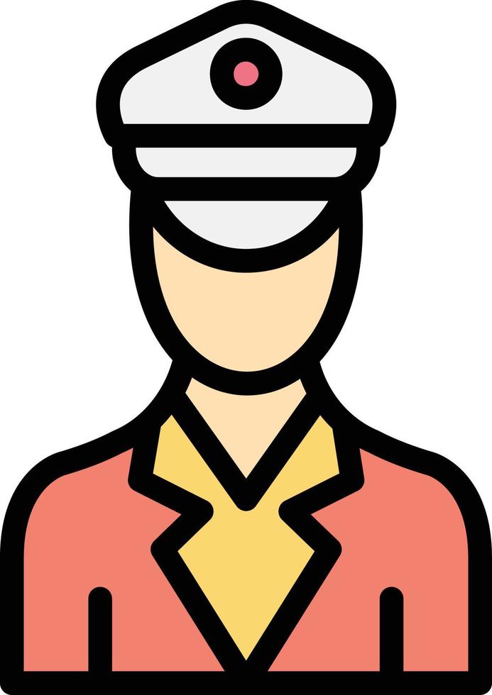 Officer Vector Icon Design Illustration