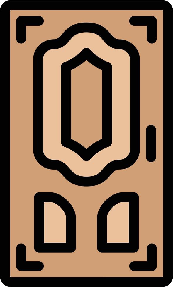 ilustración de diseño de icono de vector de puerta