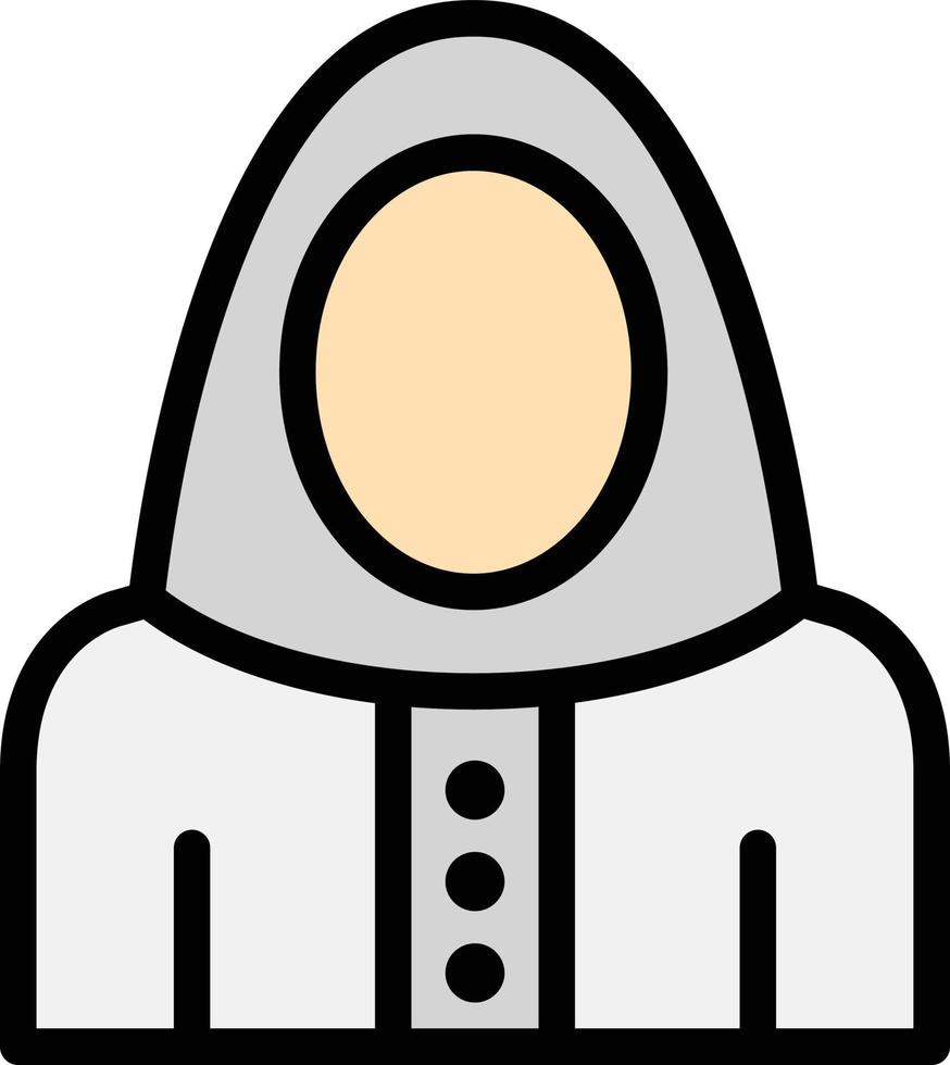 ilustración de diseño de icono de vector de niqab