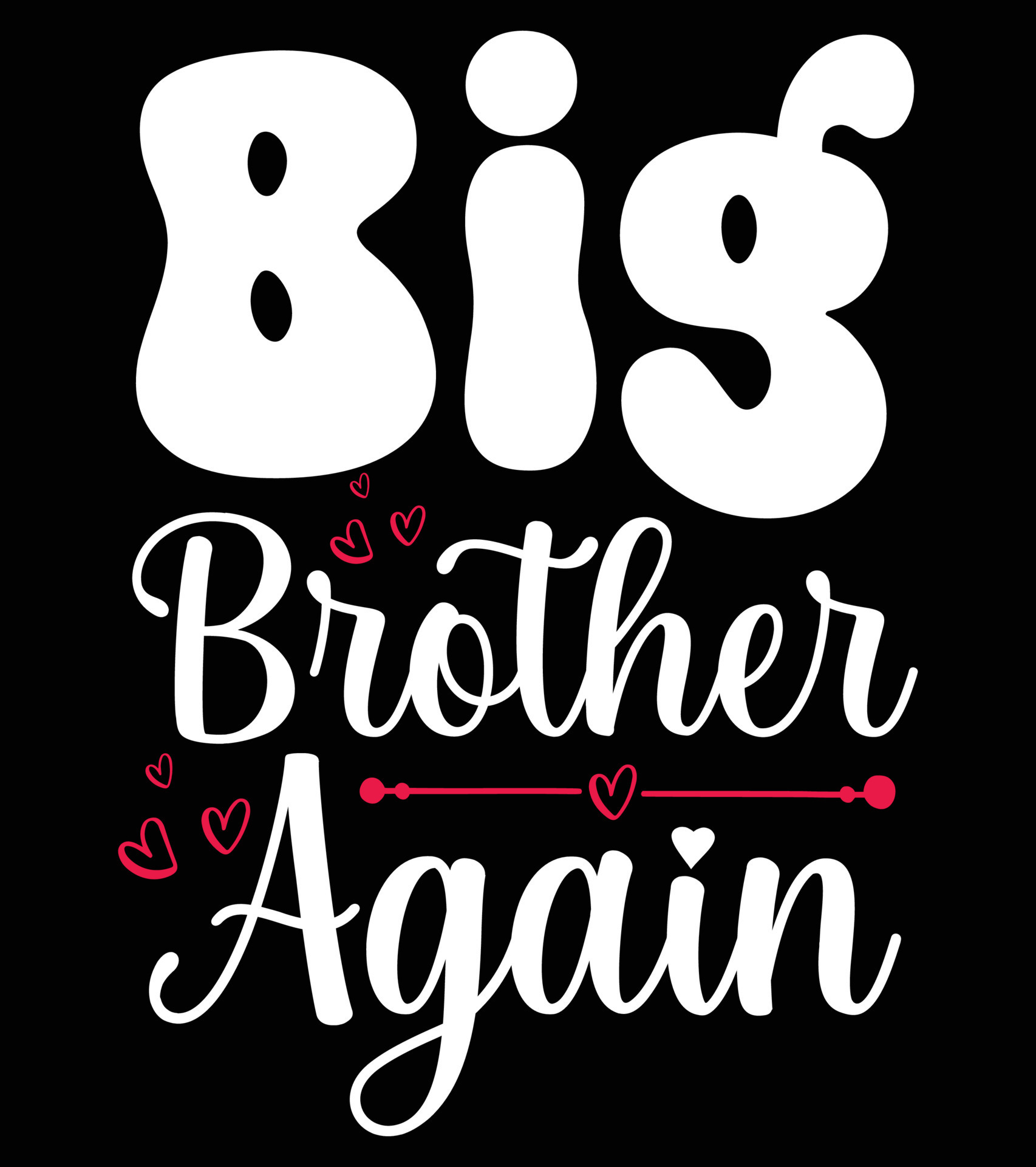 National Sibling Day Typography and Lettering Free Vector Design