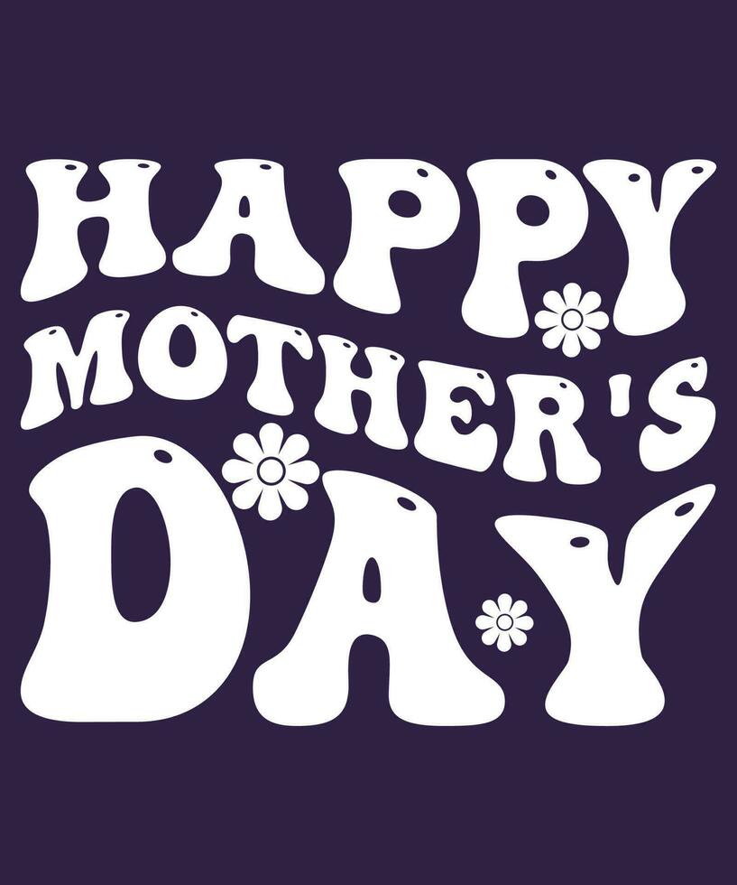 Mother's Day Lettering Design Can Use for Poster and T Shirt Design. vector