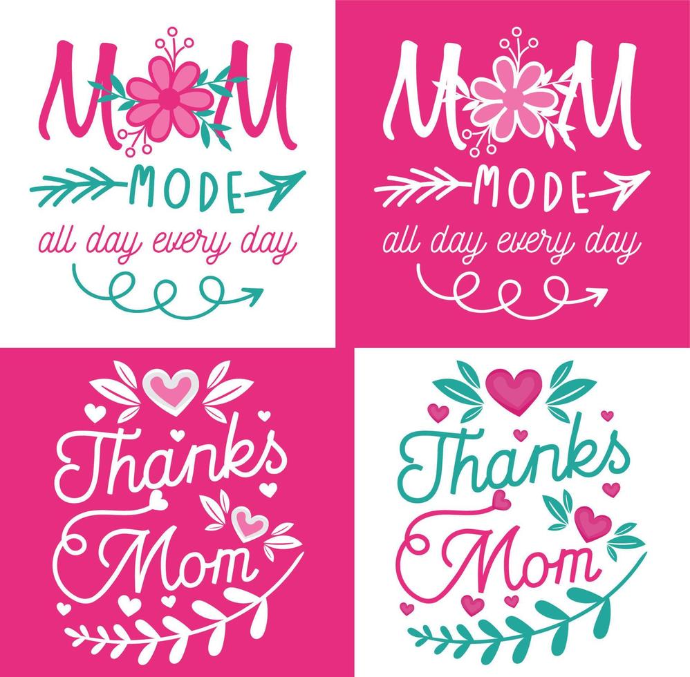 Mother's day letteing and vector pro design for t shirt and poster design.
