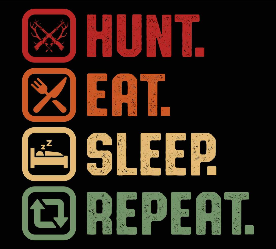 Hunting T-shirt Design for Men and Women. vector