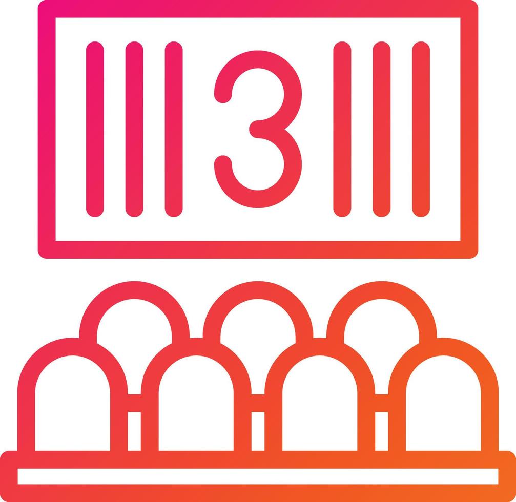 Countdown Vector Icon Design Illustration