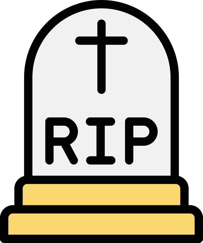 Grave Vector Icon Design Illustration