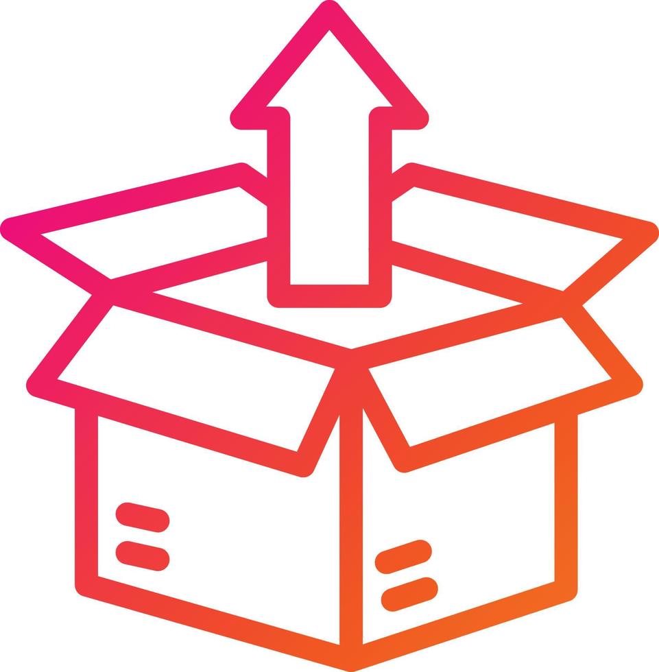 Unboxing Vector Icon Design Illustration