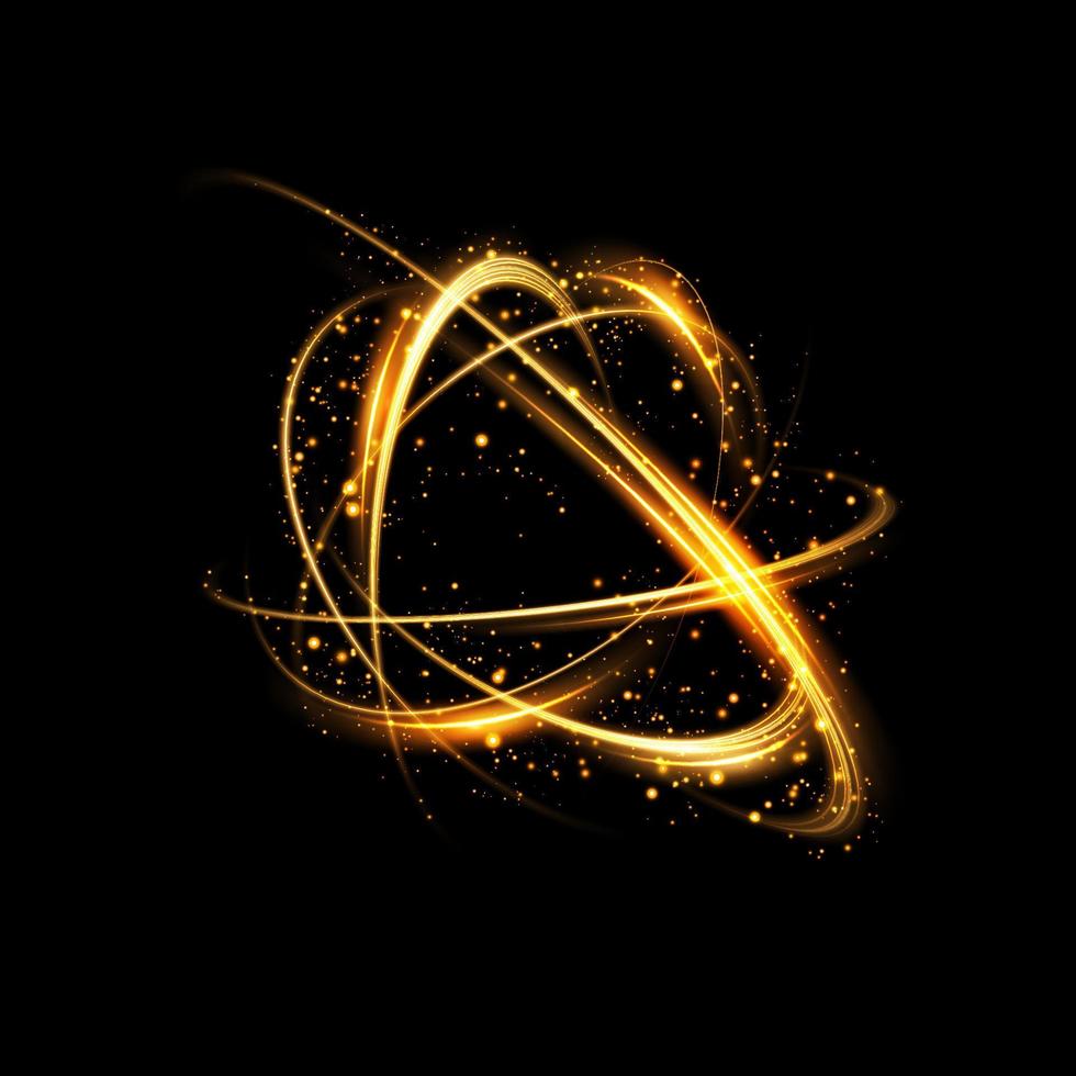 Abstract beautiful light background. Magic sparks on a dark background. Mystical speed stripes, glitter effect. Shine of cosmic rays. Neon lines of speed and fast wind. Glow effect, powerful energy. vector