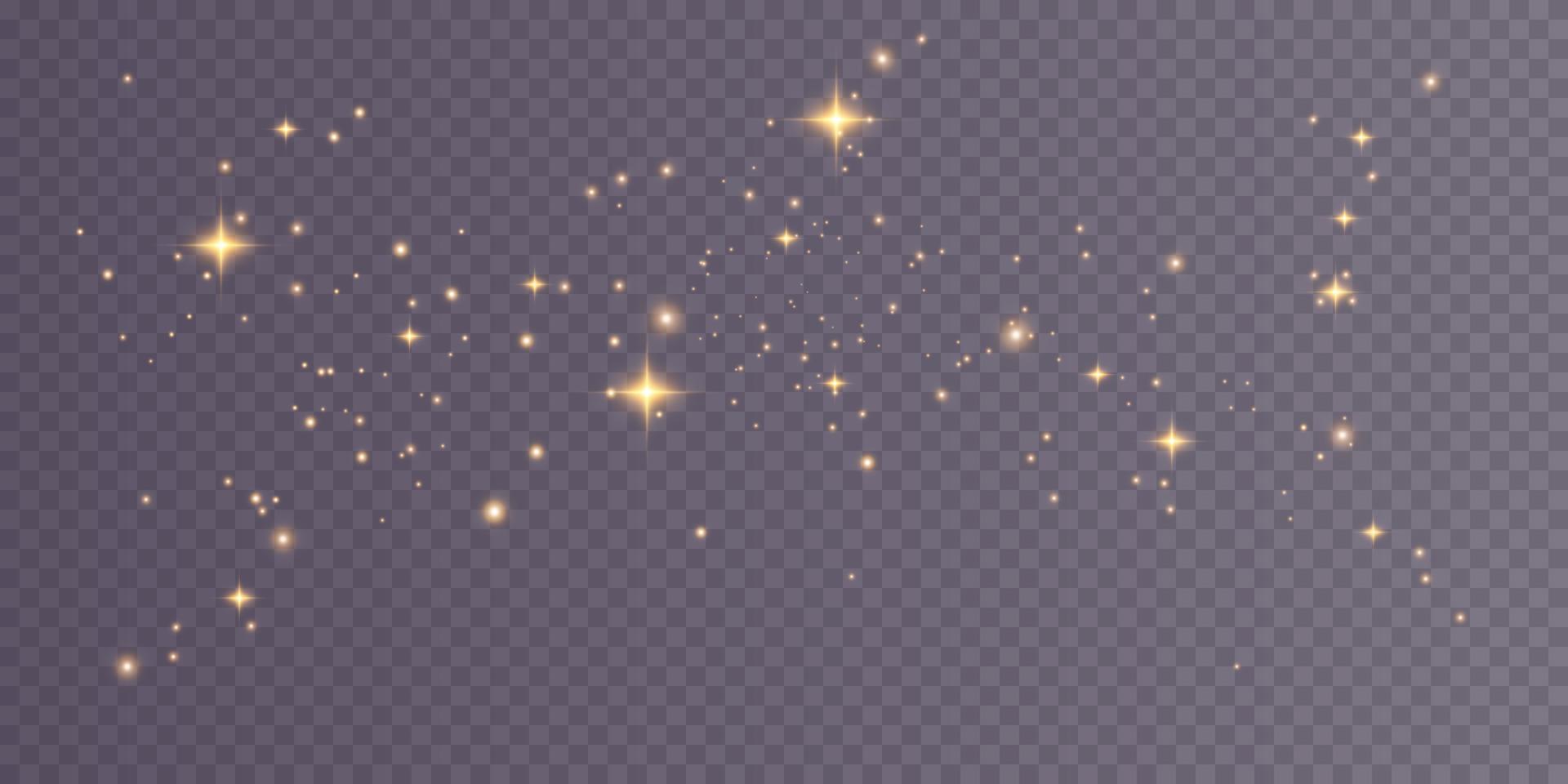 Golden dust light png. Bokeh light lights effect background. Christmas glowing dust background Christmas glowing light bokeh confetti and sparkle overlay texture for your design. vector