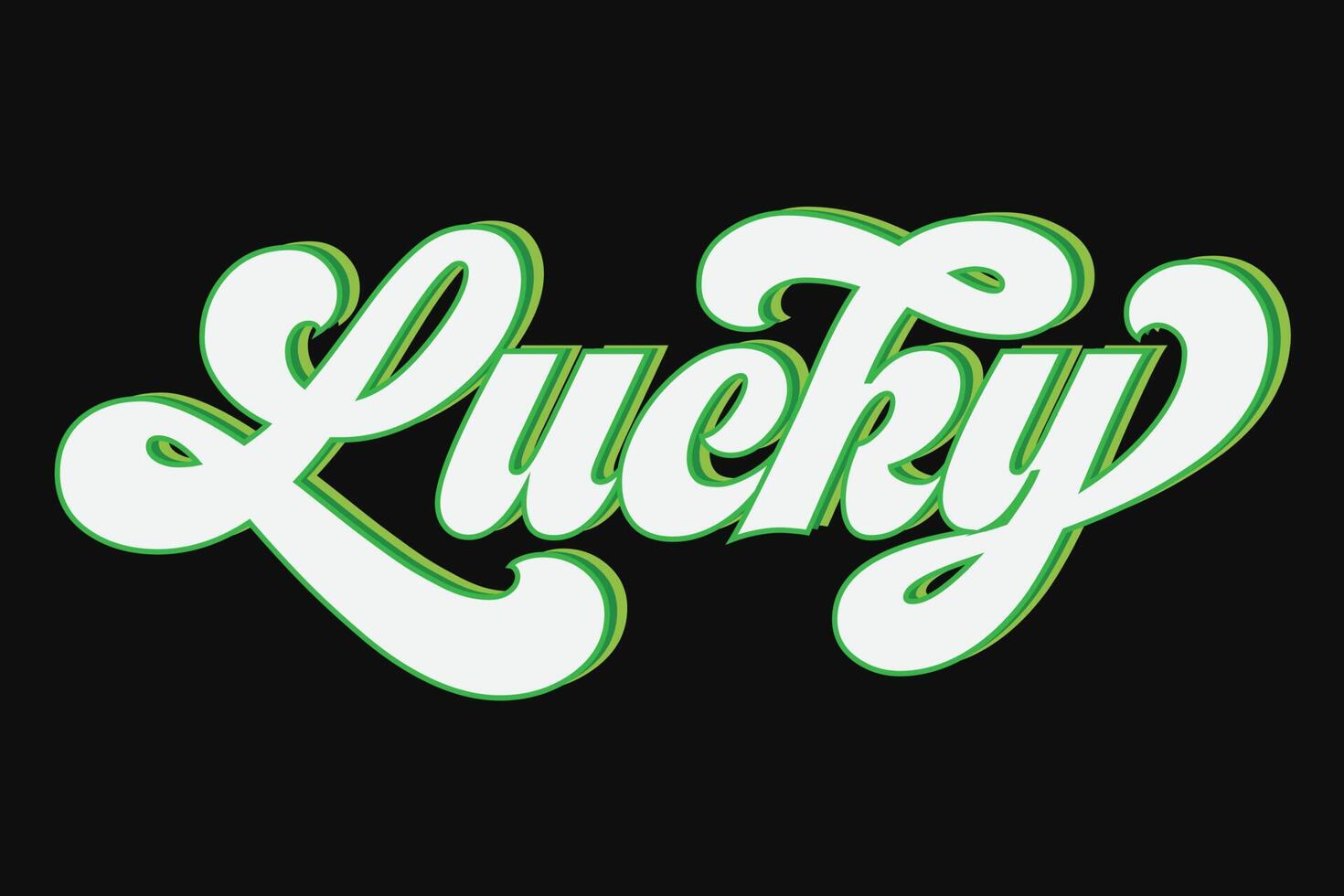 Lucky St Patrick's Day T-Shirt Design vector
