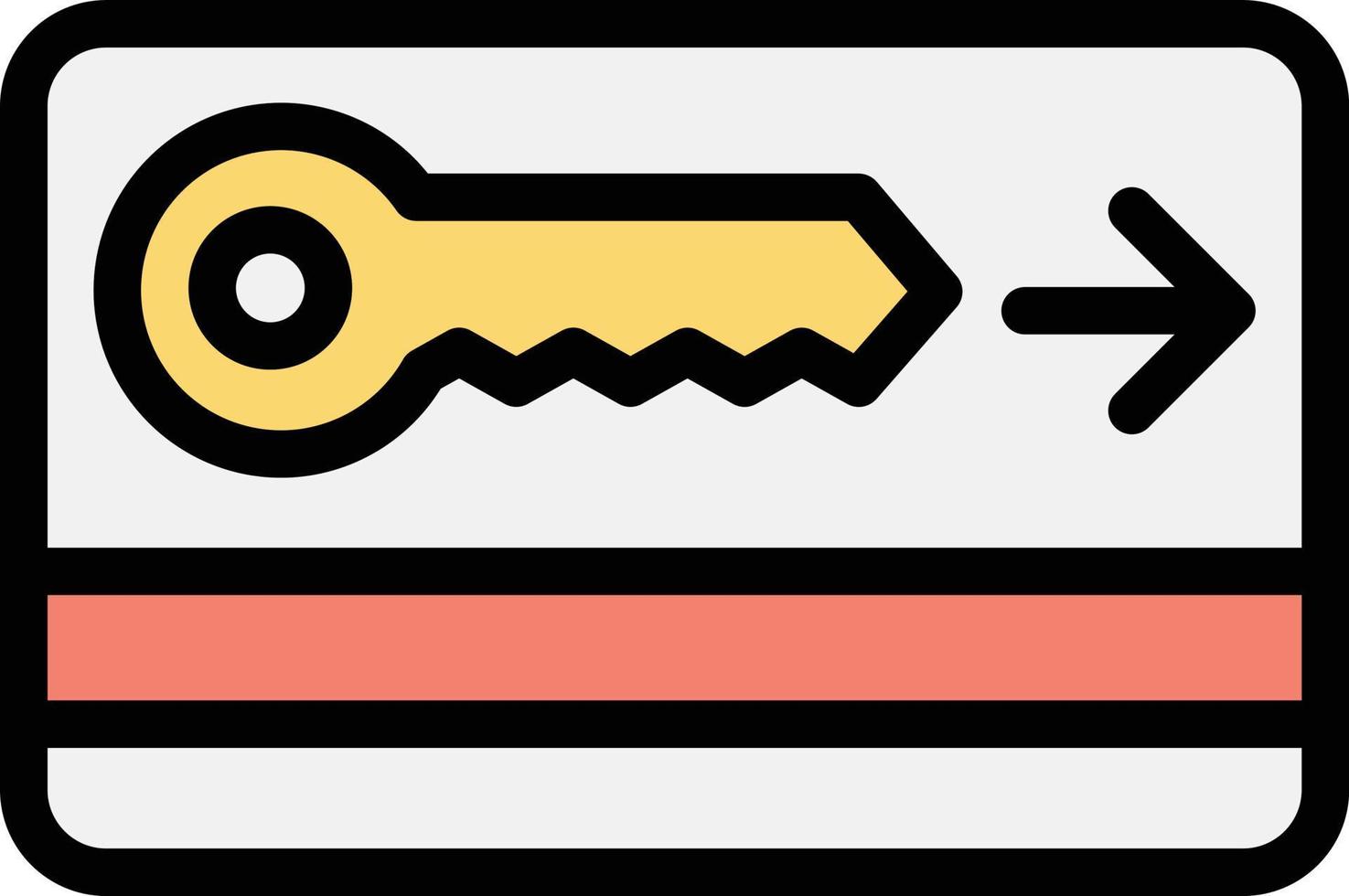 Key card Vector Icon Design Illustration