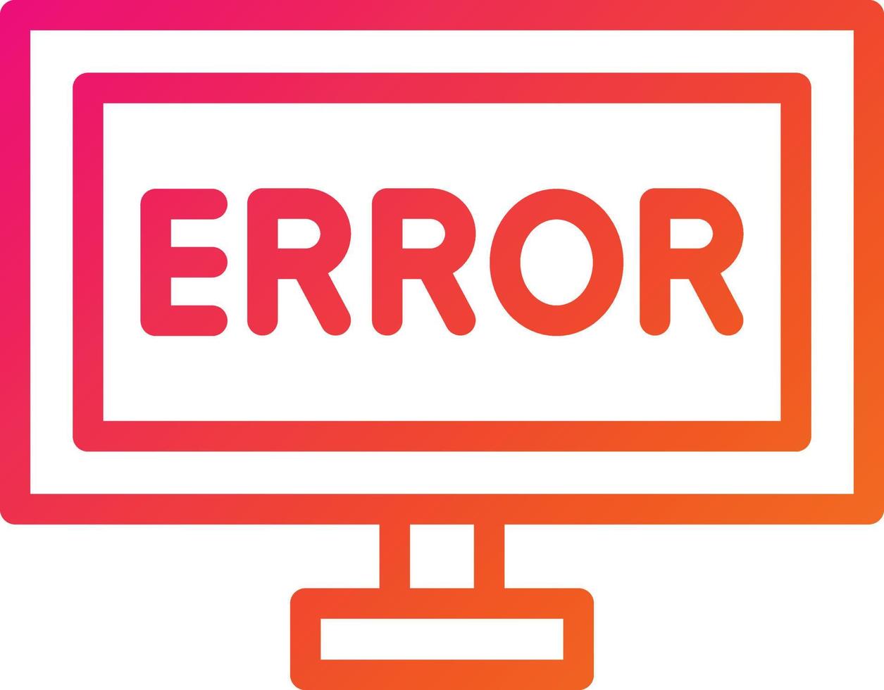 Error Vector Icon Design Illustration
