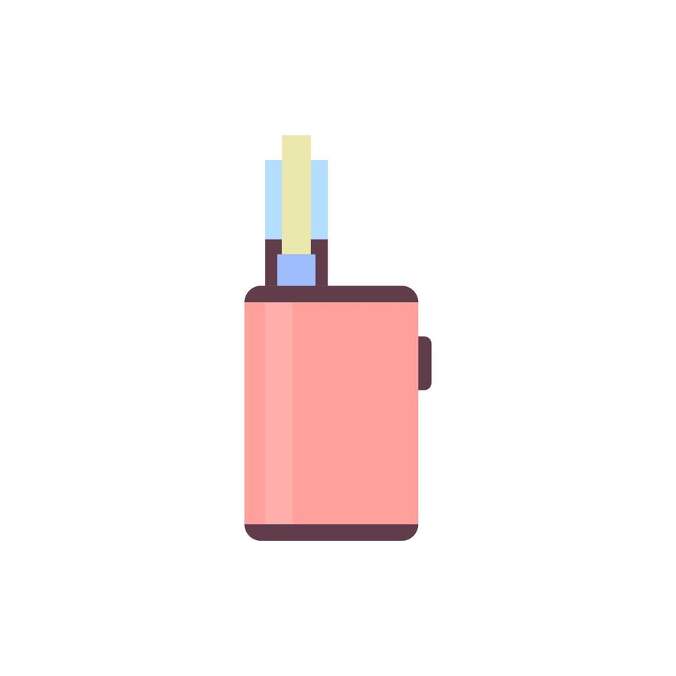 Cartoon Color Vape Electronic Cigarette. Vector