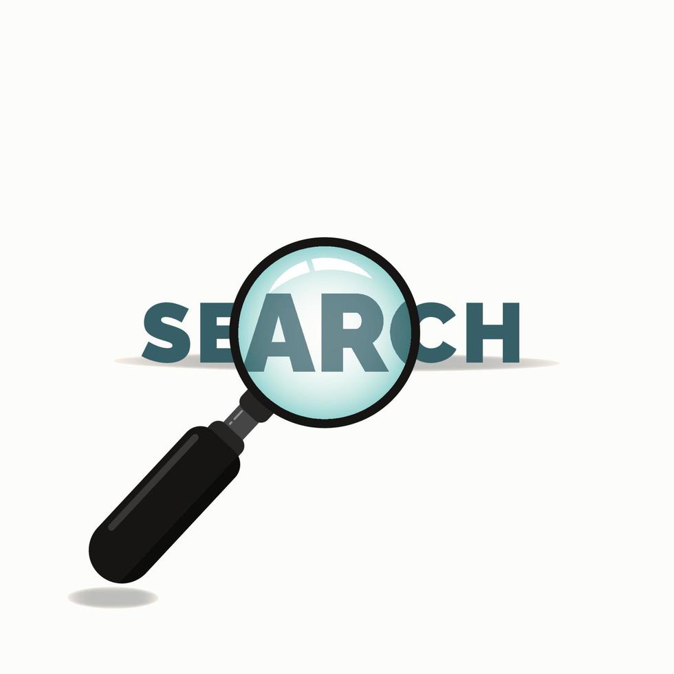 Search and magnifying glass vector  illustration