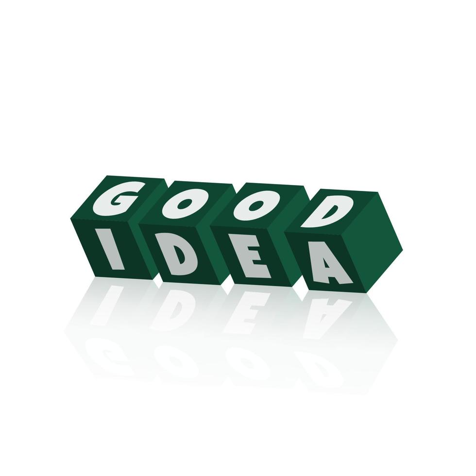 Good Idea in the boxes design vector illustration