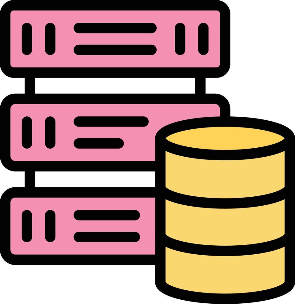 Database Vector Icon Design Illustration