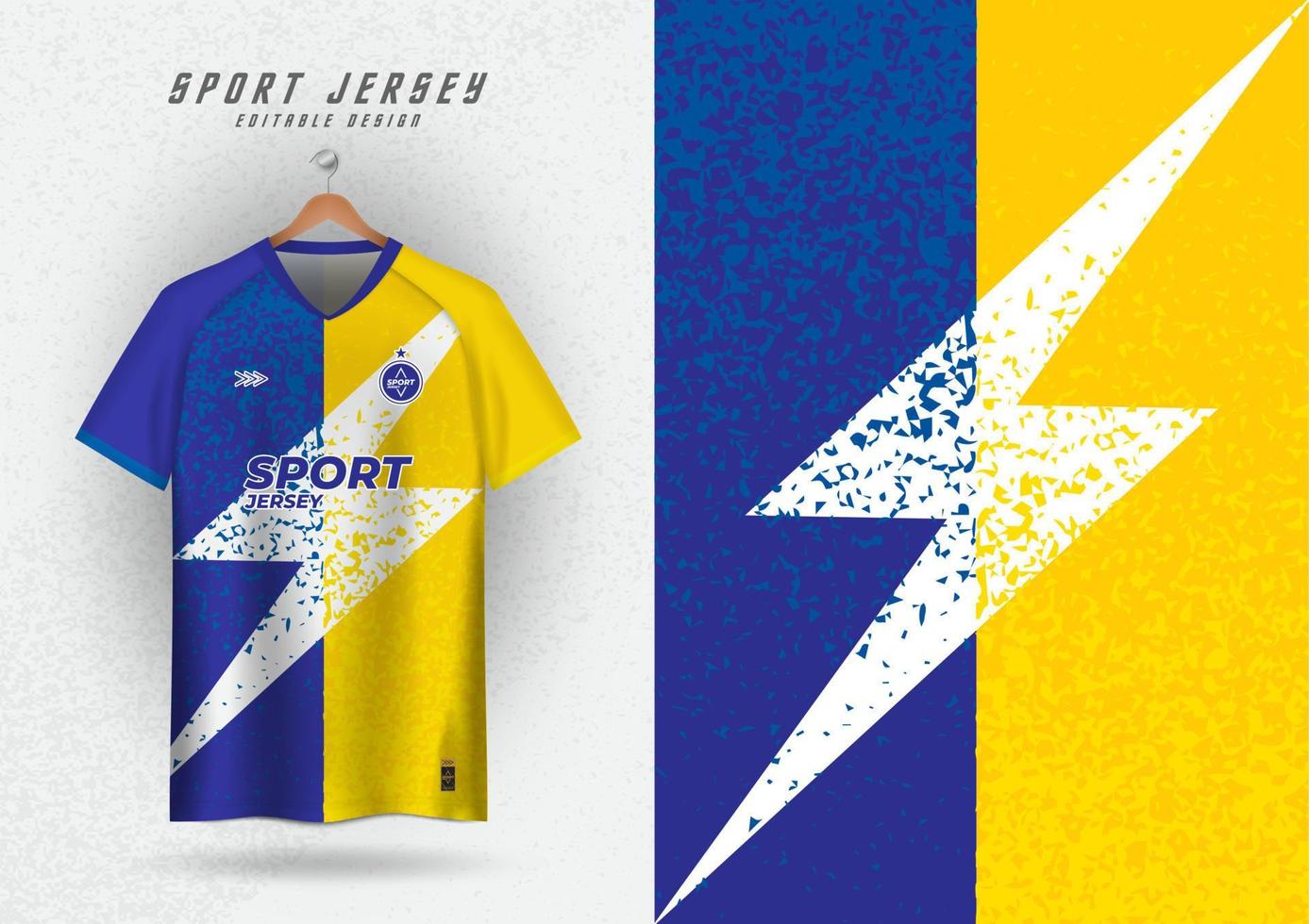 antecedentes para Deportes jersey fútbol jersey corriendo jersey carreras jersey grano modelo azul amarillo rayas vector