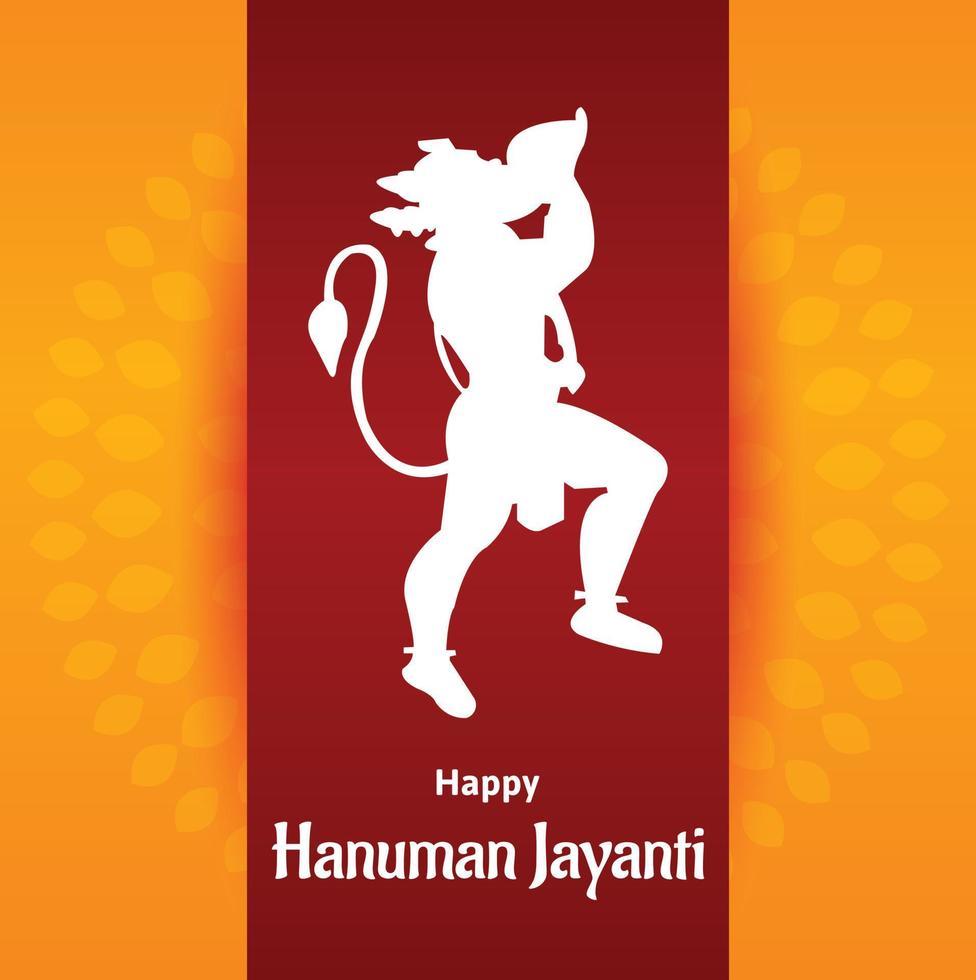 contento Hanuman Jayanti indio hindú festival celebracion vector diseño