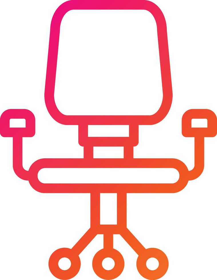 Desk chair Vector Icon Design Illustration