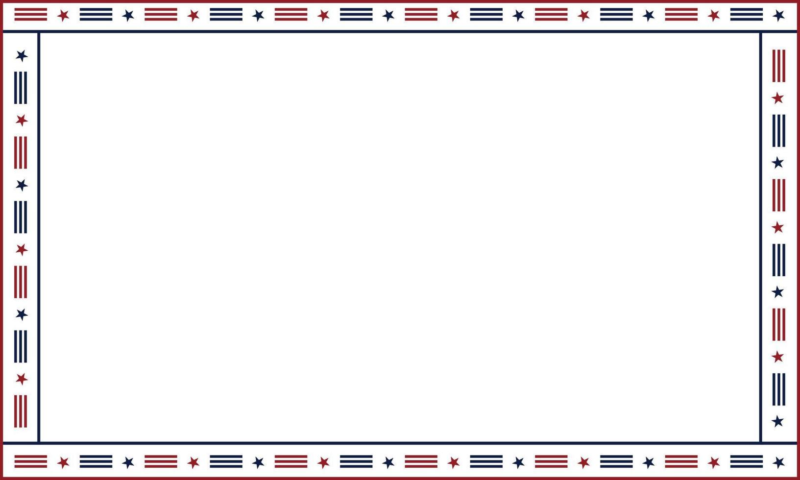 American patriotic border frame. Vector frame