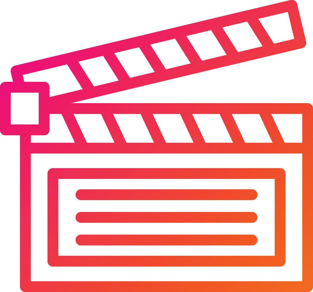 Film slate Vector Icon Design Illustration