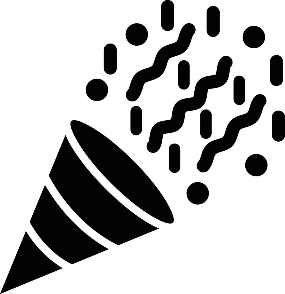 ilustración de diseño de icono de vector de confeti