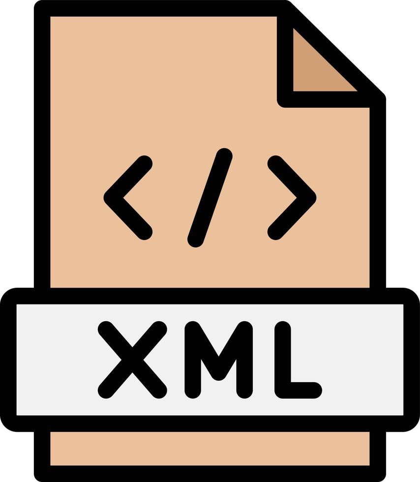 Xml Vector Icon Design Illustration