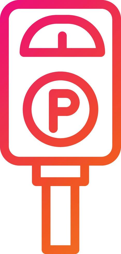 Parking meter Vector Icon Design Illustration