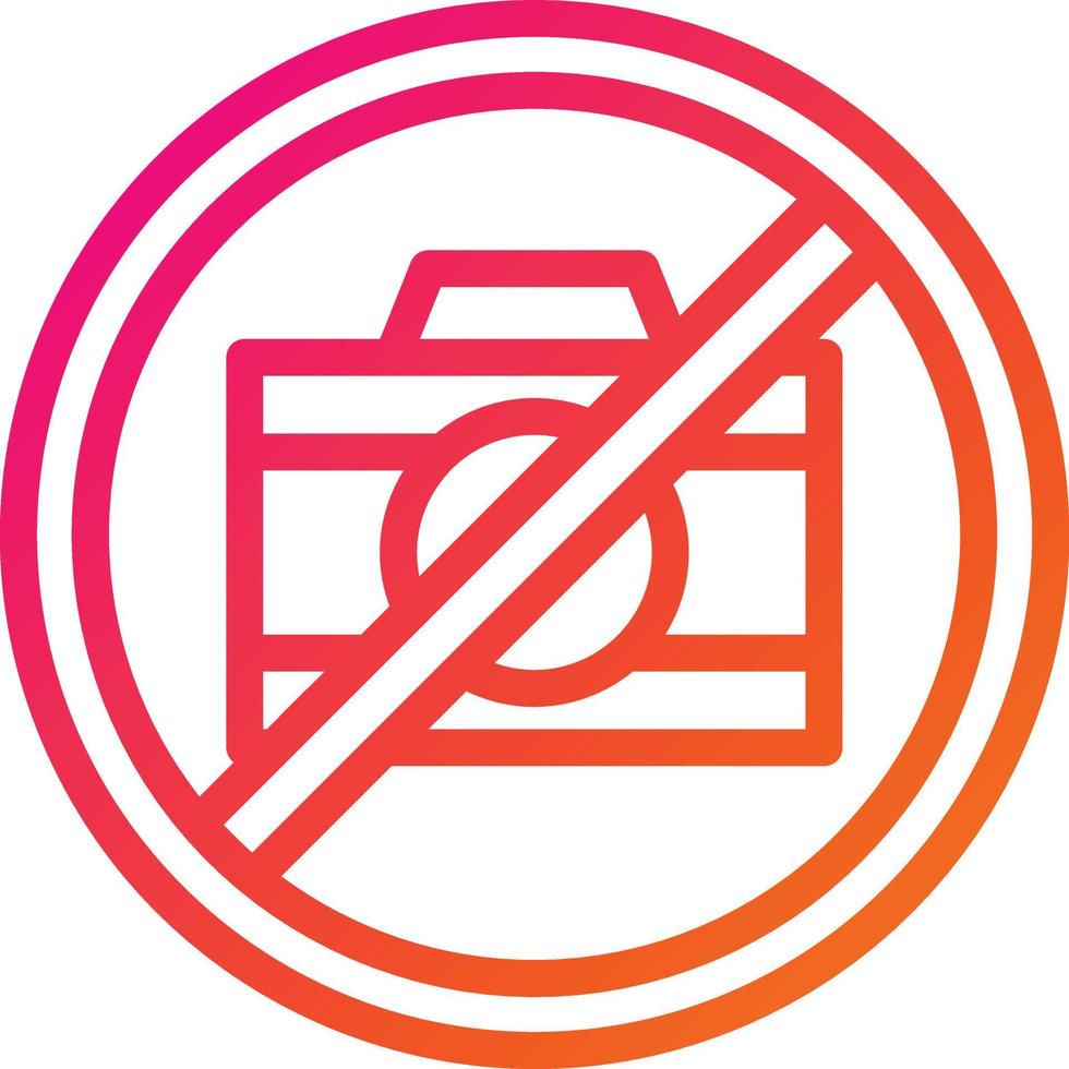 No camera Vector Icon Design Illustration