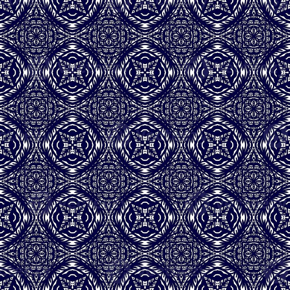 Ikat geometric folklore ornament, Tribal ethnic texture. Seamless striped pattern in Aztec style, Figure tribal embroidery, Scandinavian, Ikat pattern photo