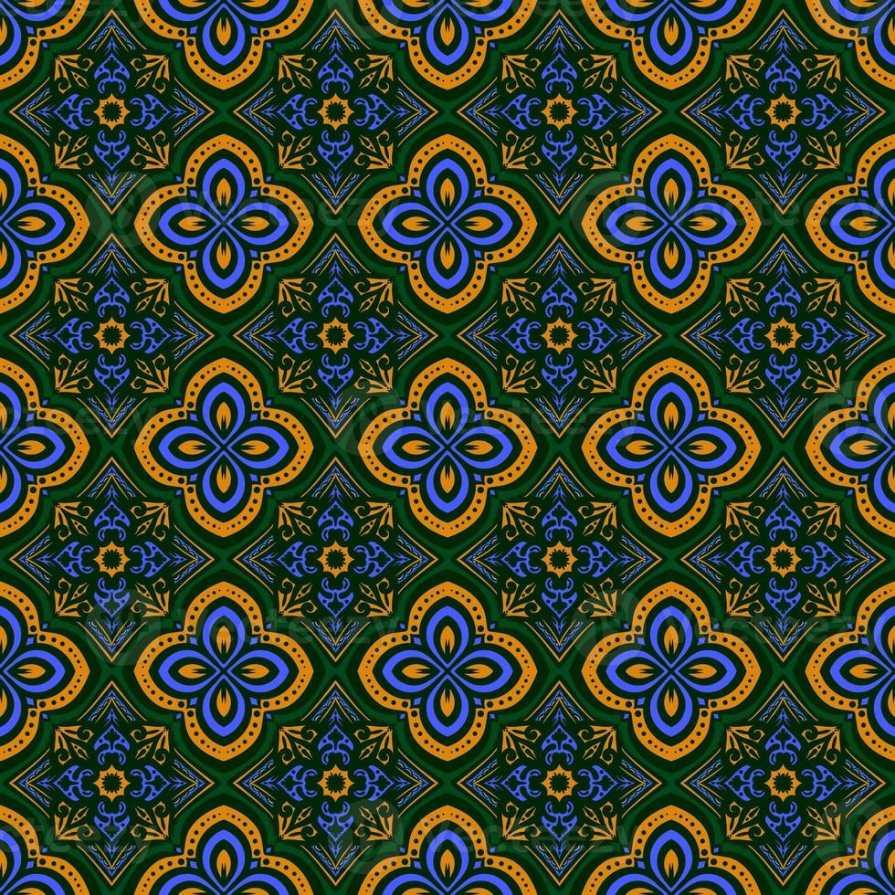 Ikat geometric folklore ornament, Tribal ethnic texture. Seamless striped pattern in Aztec style, Figure tribal embroidery, Scandinavian, Ikat pattern photo