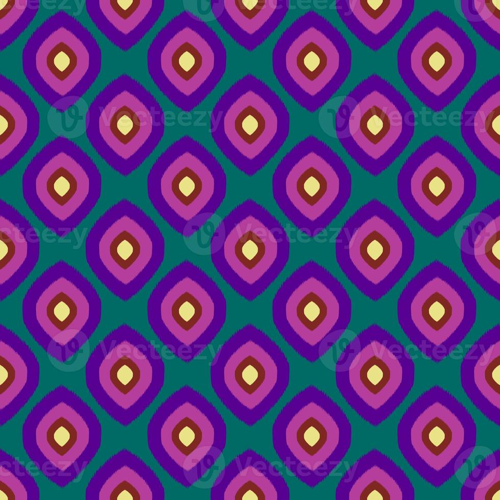 Ikat geometric folklore ornament, Tribal ethnic texture. Seamless striped pattern in Aztec style, Figure tribal embroidery, Scandinavian, Ikat pattern photo