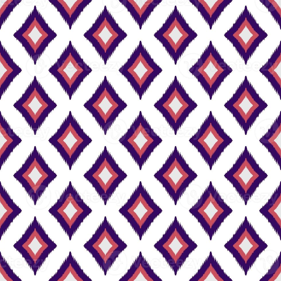 Ikat geometric folklore ornament, Tribal ethnic texture. Seamless striped pattern in Aztec style, Figure tribal embroidery, Scandinavian, Ikat pattern photo