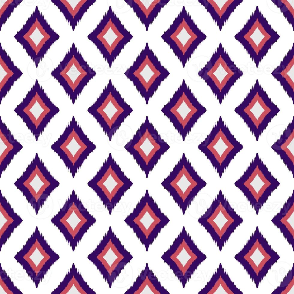 Ikat geometric folklore ornament, Tribal ethnic texture. Seamless striped pattern in Aztec style, Figure tribal embroidery, Scandinavian, Ikat pattern photo