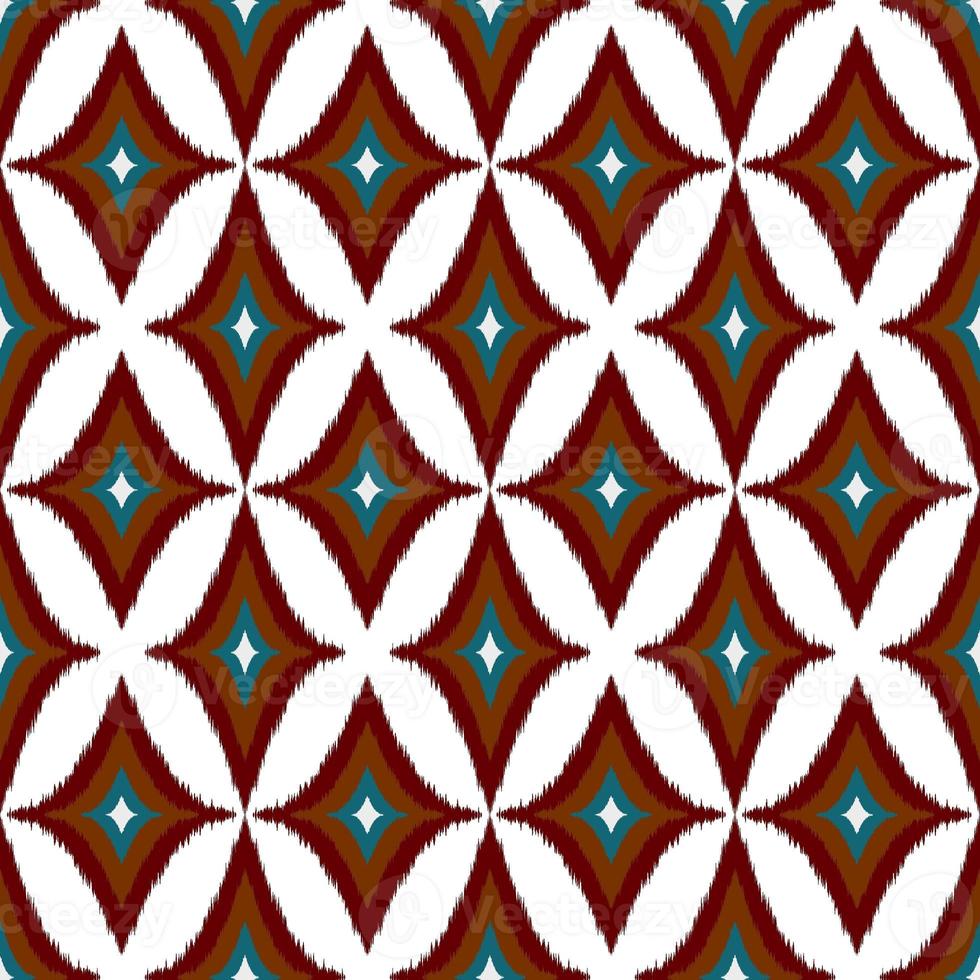 Ikat geometric folklore ornament, Tribal ethnic texture. Seamless striped pattern in Aztec style, Figure tribal embroidery, Scandinavian, Ikat pattern photo