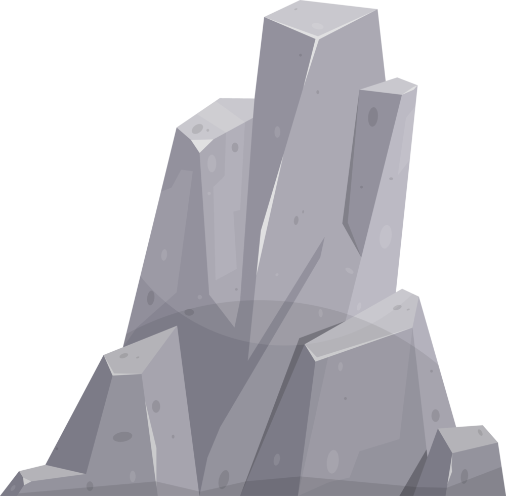 Cartoon mountain rock clip art png