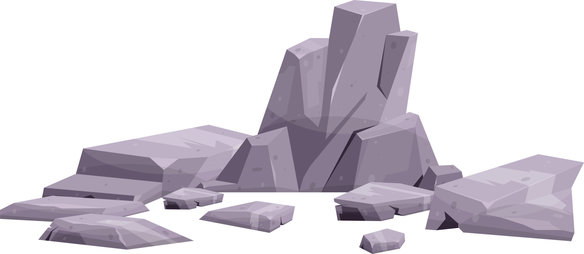 Cartoon mountain rock clip art png