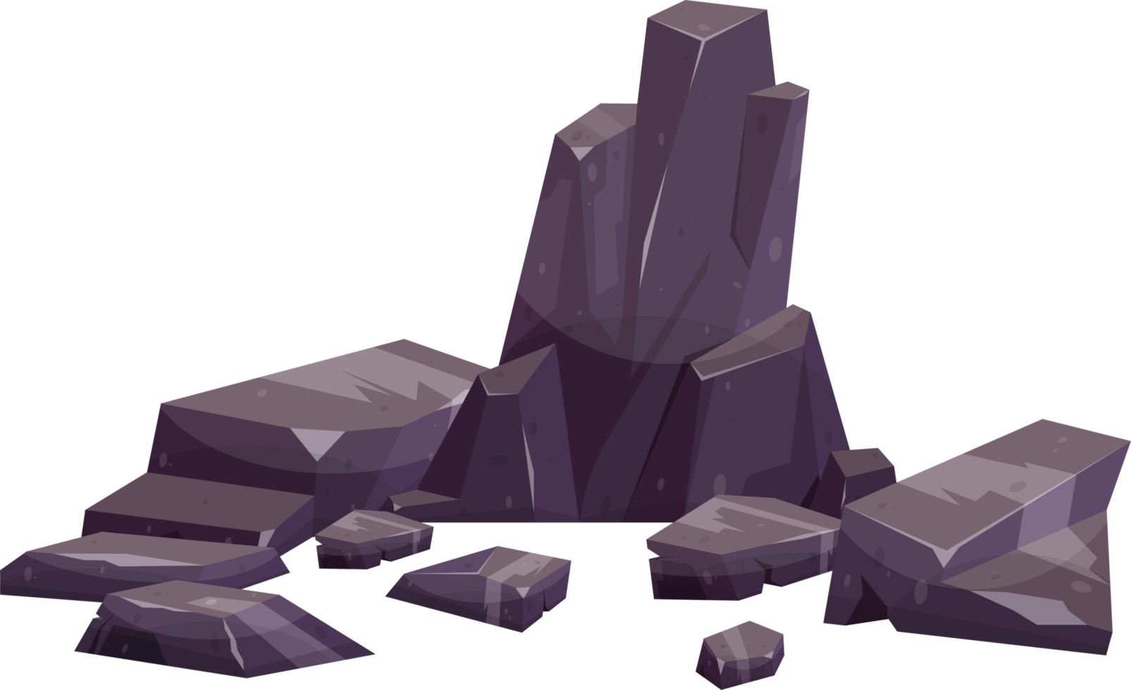 Cartoon mountain rock clip art png