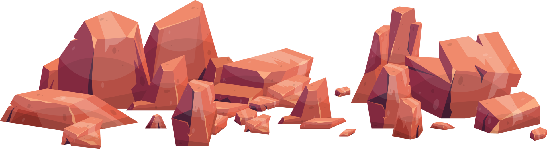 Cartoon mountain rock clip art png