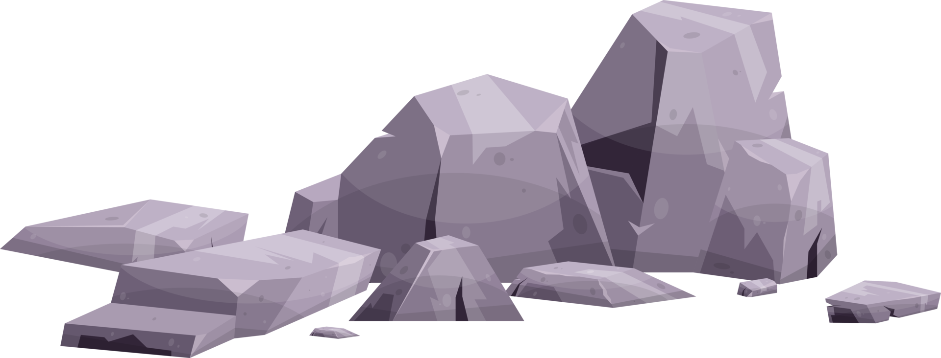 Cartoon mountain rock clip art png