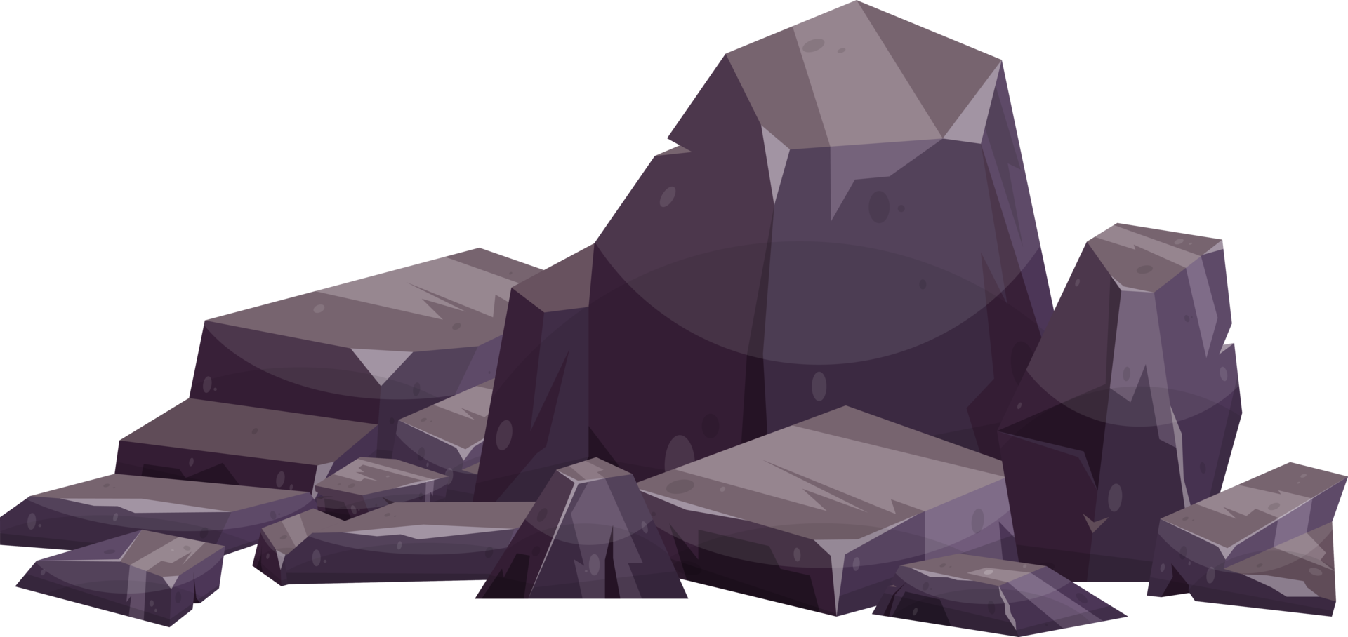 Cartoon mountain rock clip art png