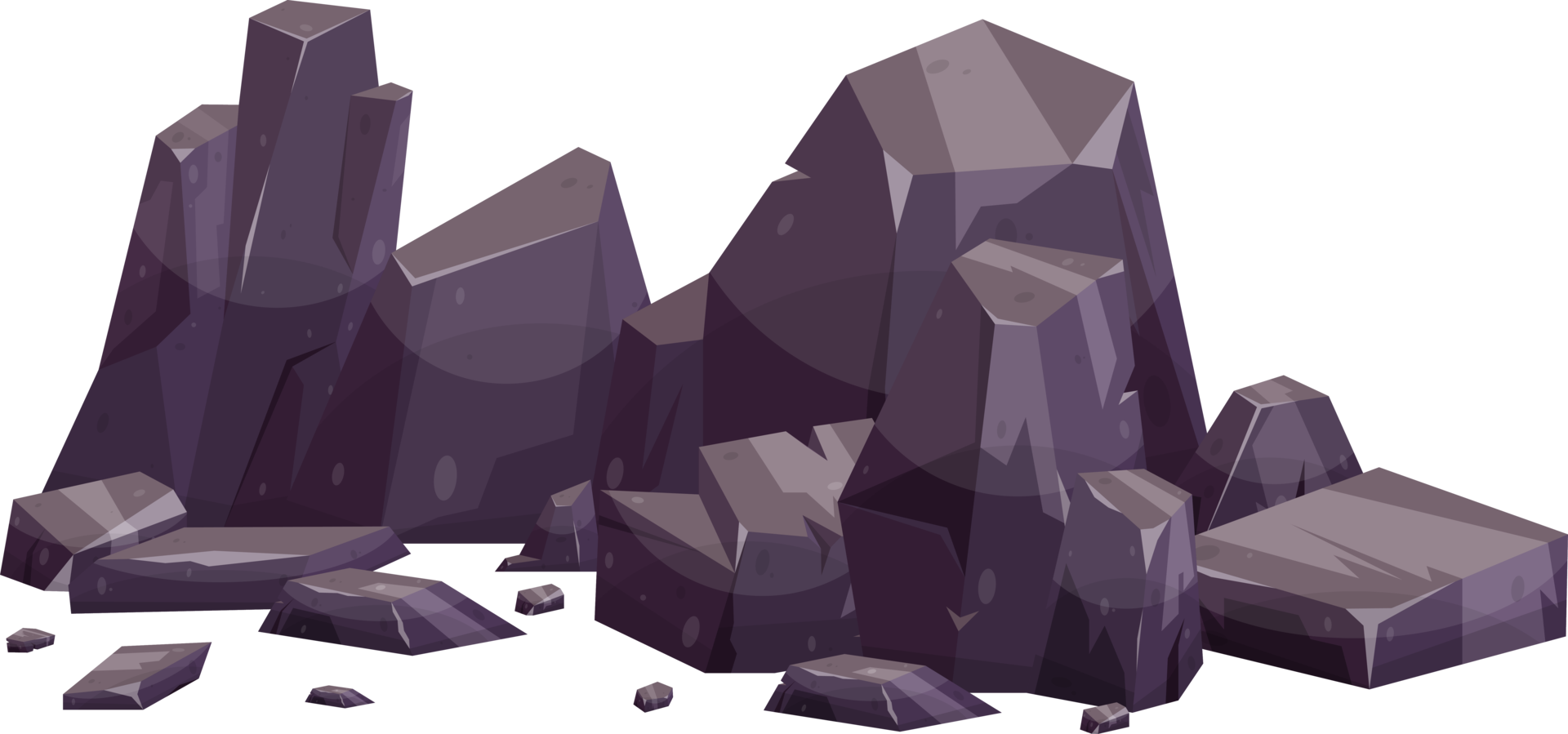 Cartoon mountain rock clip art png