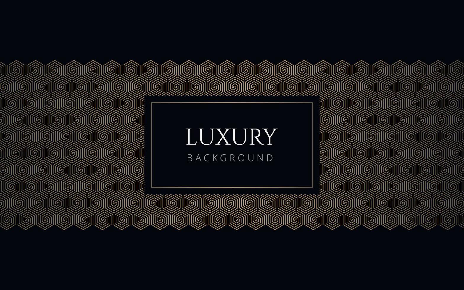 Luxury abstract black and gold hexagon pattern. Formal premium background template useful for invitation design, gift card, voucher, gift coupon, VIP invitation. Elegant geometric hexagonal backdrop. vector