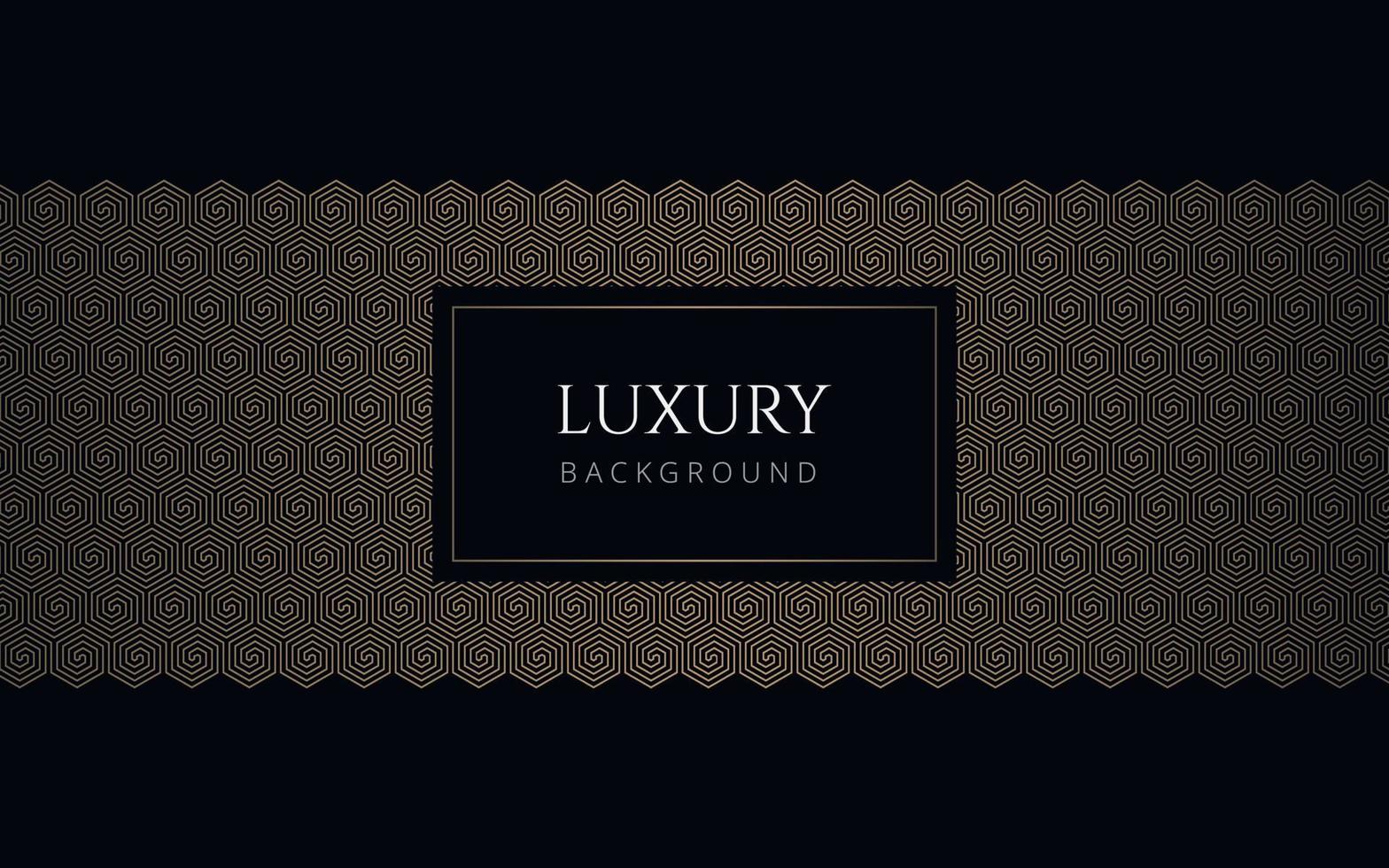 Luxury abstract black and gold hexagon pattern. Formal premium background template useful for invitation design, gift card, voucher, gift coupon, VIP invitation. Elegant geometric hexagonal backdrop. vector