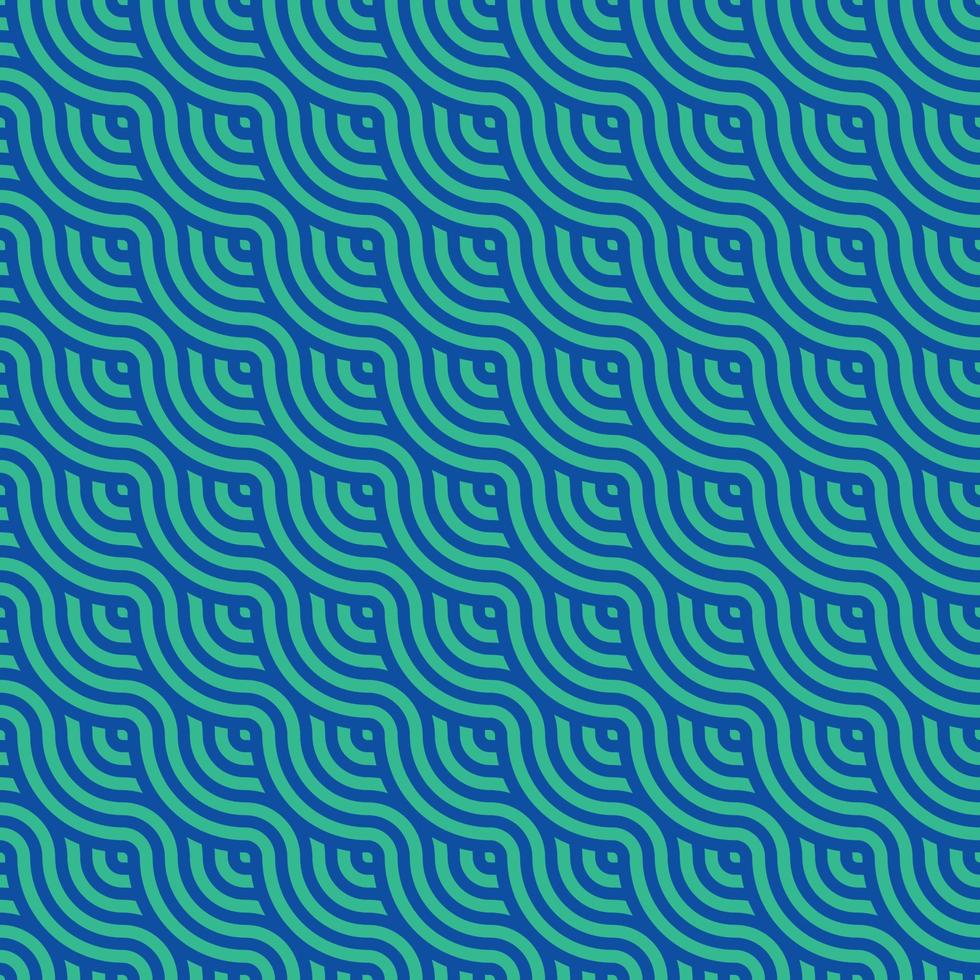 Vector design seamless pattern of sea wave or scale for labels and frames for packaging luxury goods in a trendy linear style a simple and bright blue lines on a light blue background