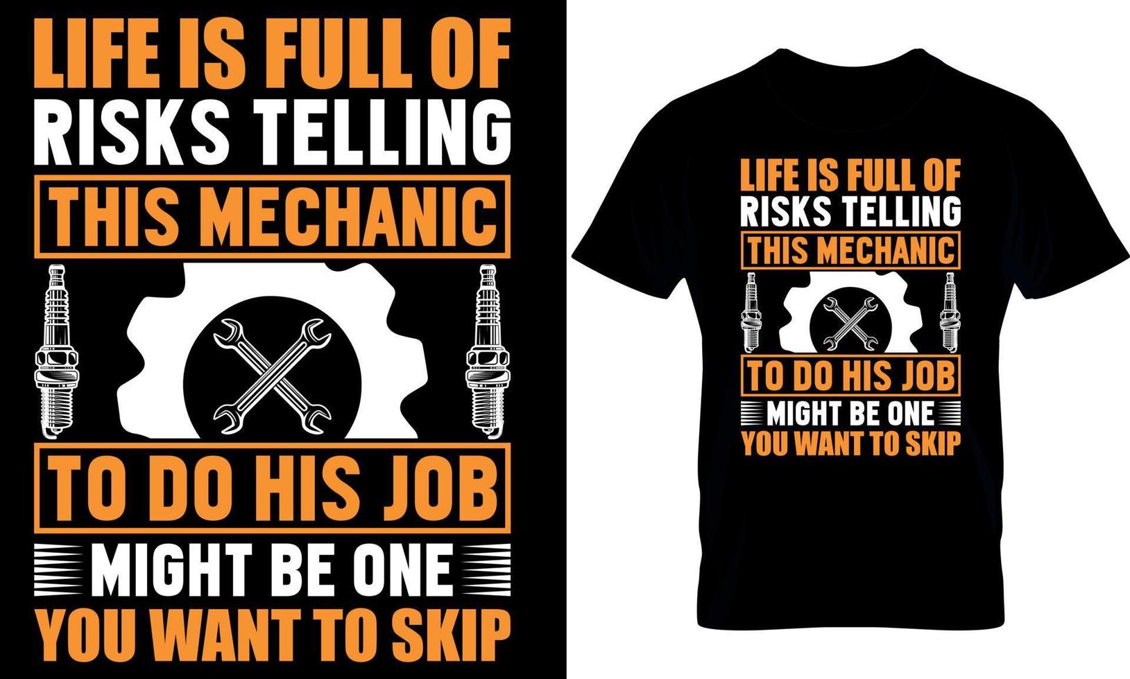 typography t-shirt design. Mechanic t-shirt design. Mechanic t shirt design. Mechanic design. vector