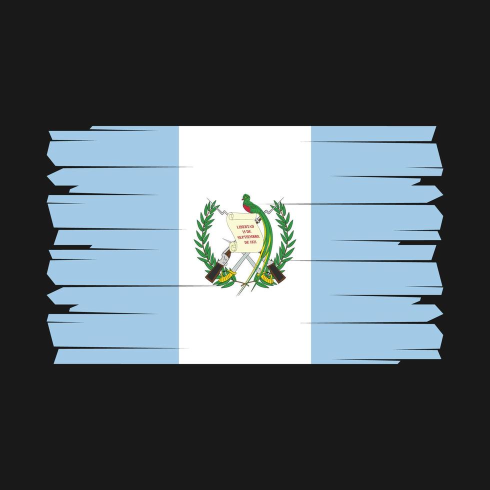Guatemala Flag Brush Vector