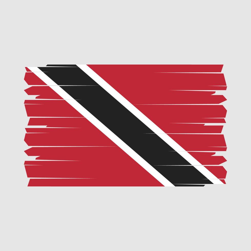 Trinidad Flag Brush Vector