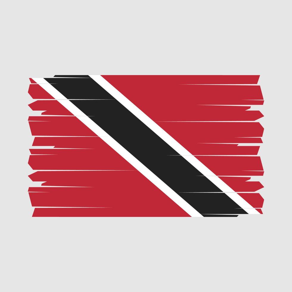 Trinidad Flag Brush Vector